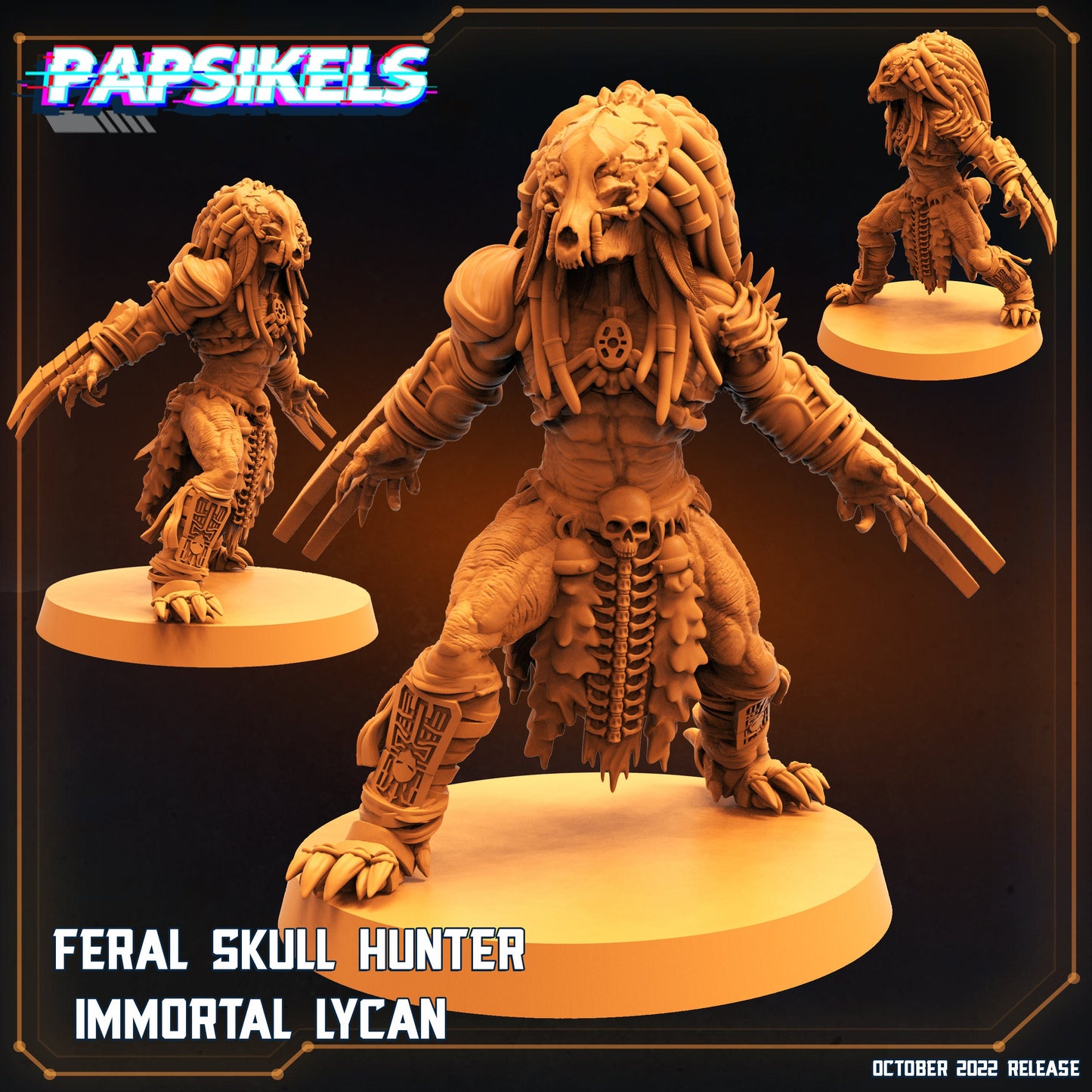 Feral Skull Hunter Immortal Lican, Papsikels