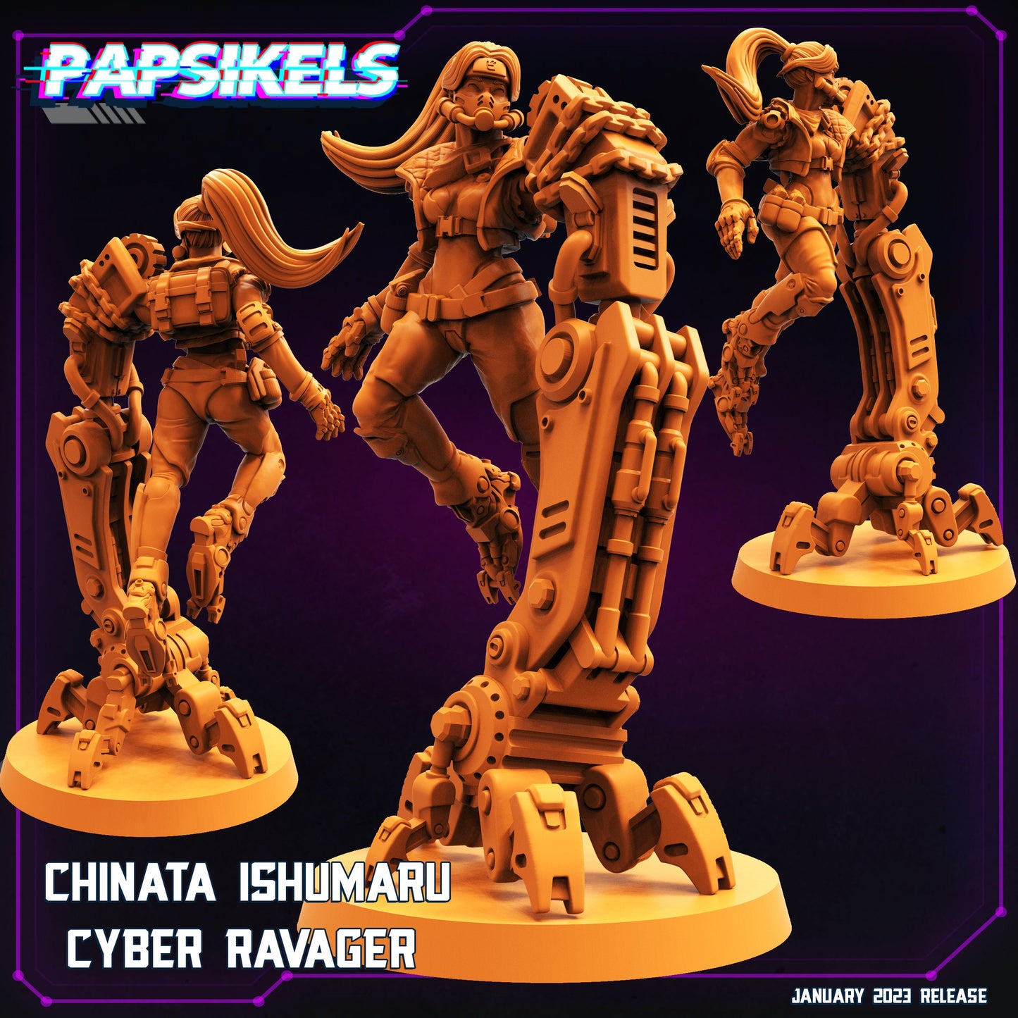 Cyber punk, Chinata Ishumaru Cyber Ravager, Papsikels