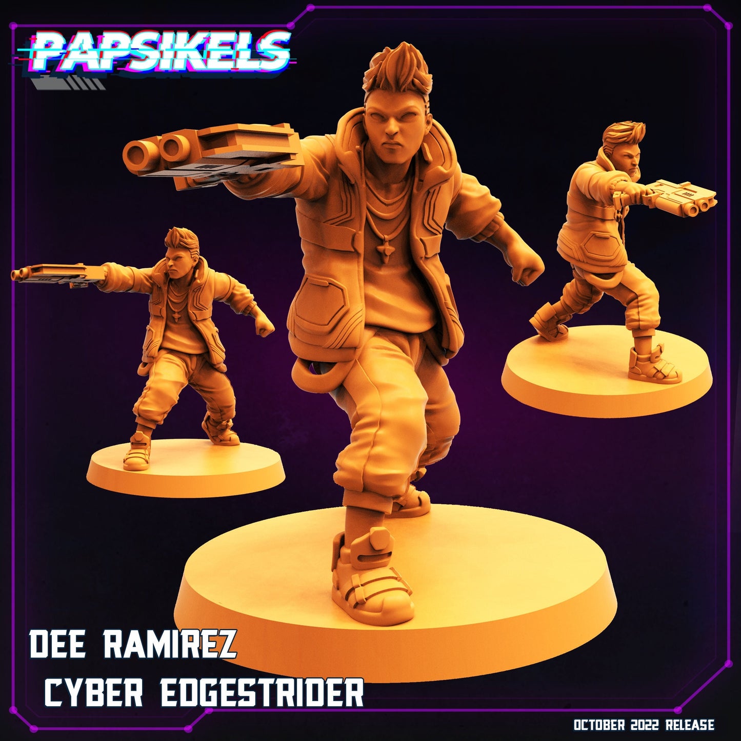 Cyberpunks Dee Ramirez Cyber Edgestrider, Papsikels