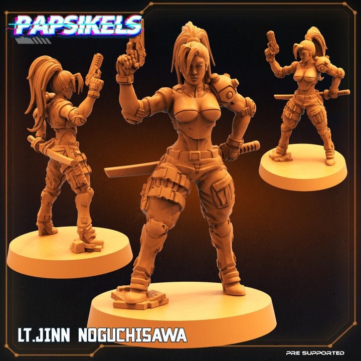 Cyberpunks Lt.Jinn Noguchisawa, Papsikels