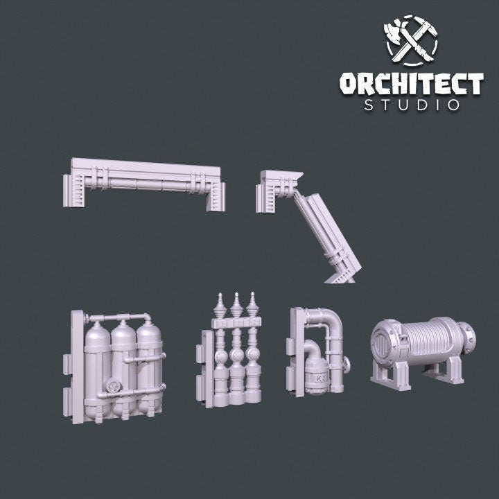 Orchitect Studios, Sci-fi skirmish terrain, wargames, team kill, ITD etc