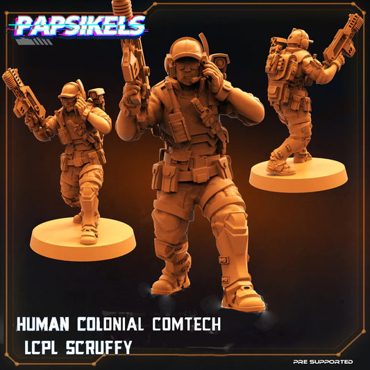 Human Colonial Marine Comtech Lcpl Scruffy, Papsikels, resin model