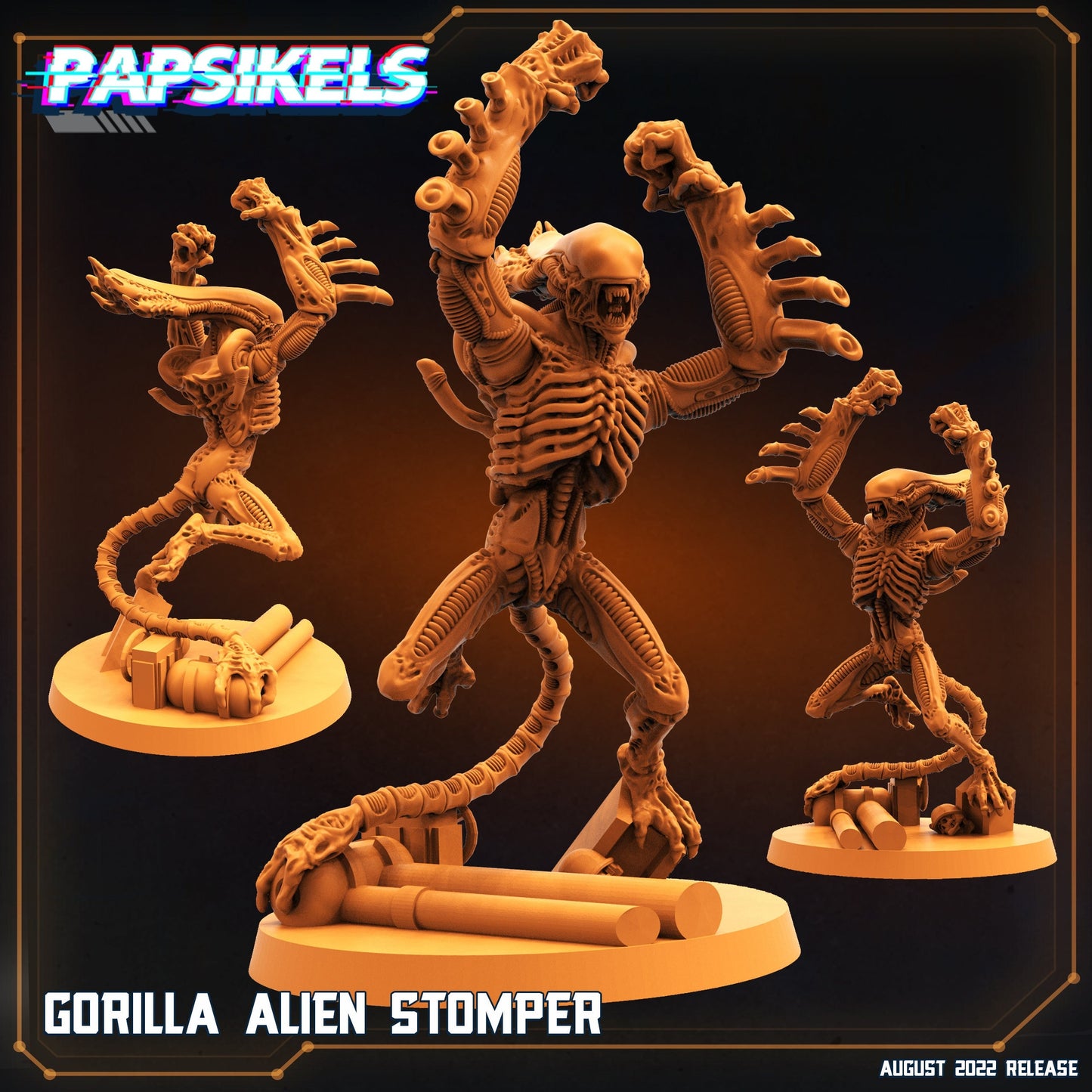 Gorilla Alien Stomper, Papsikels, resin model