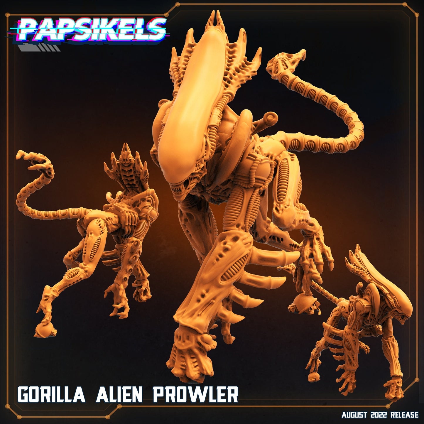 Gorilla Alien Prowler, Papsikels, resin model