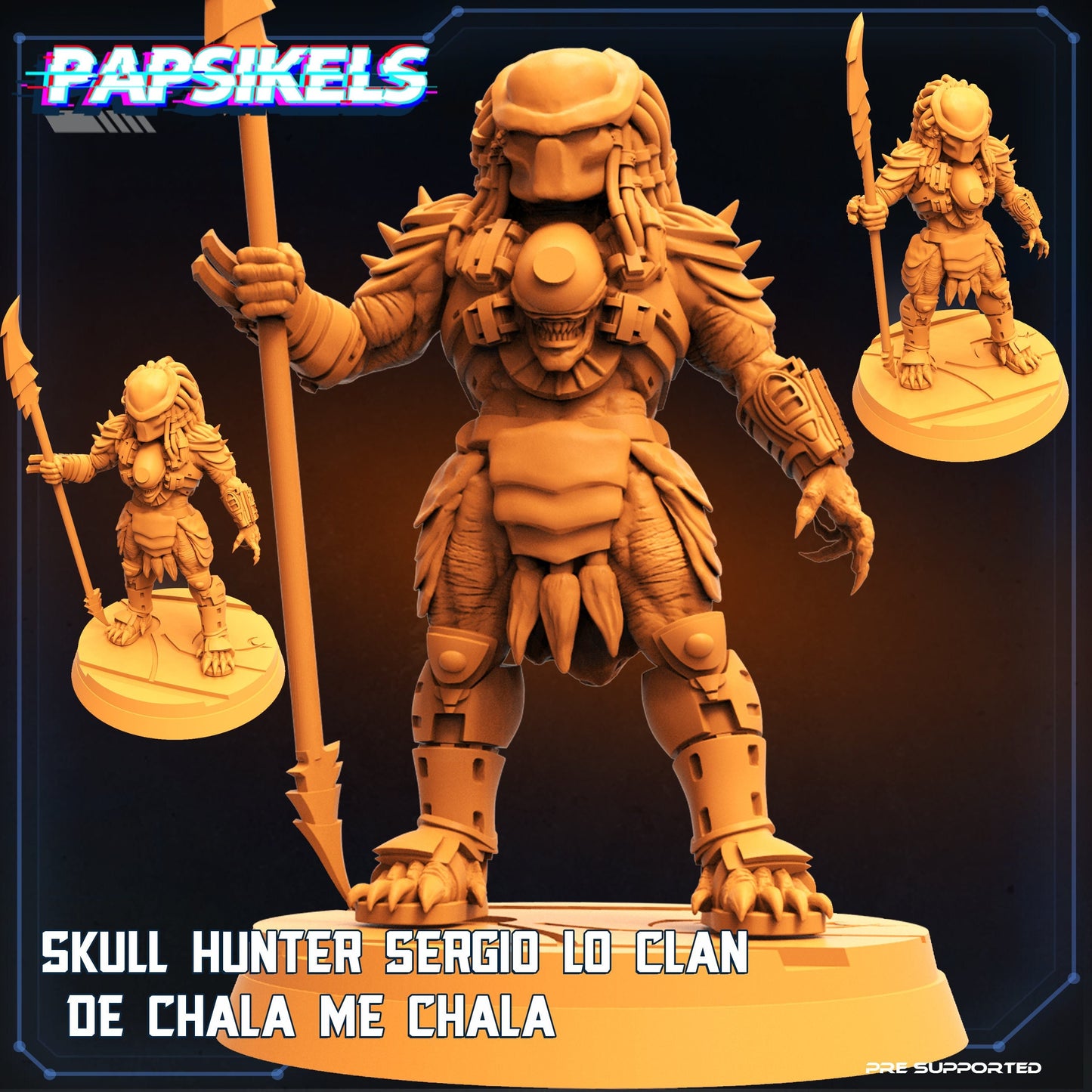 Elder Skull Hunter- Sergio Lo Clan De Chala , Papsikels, resin model