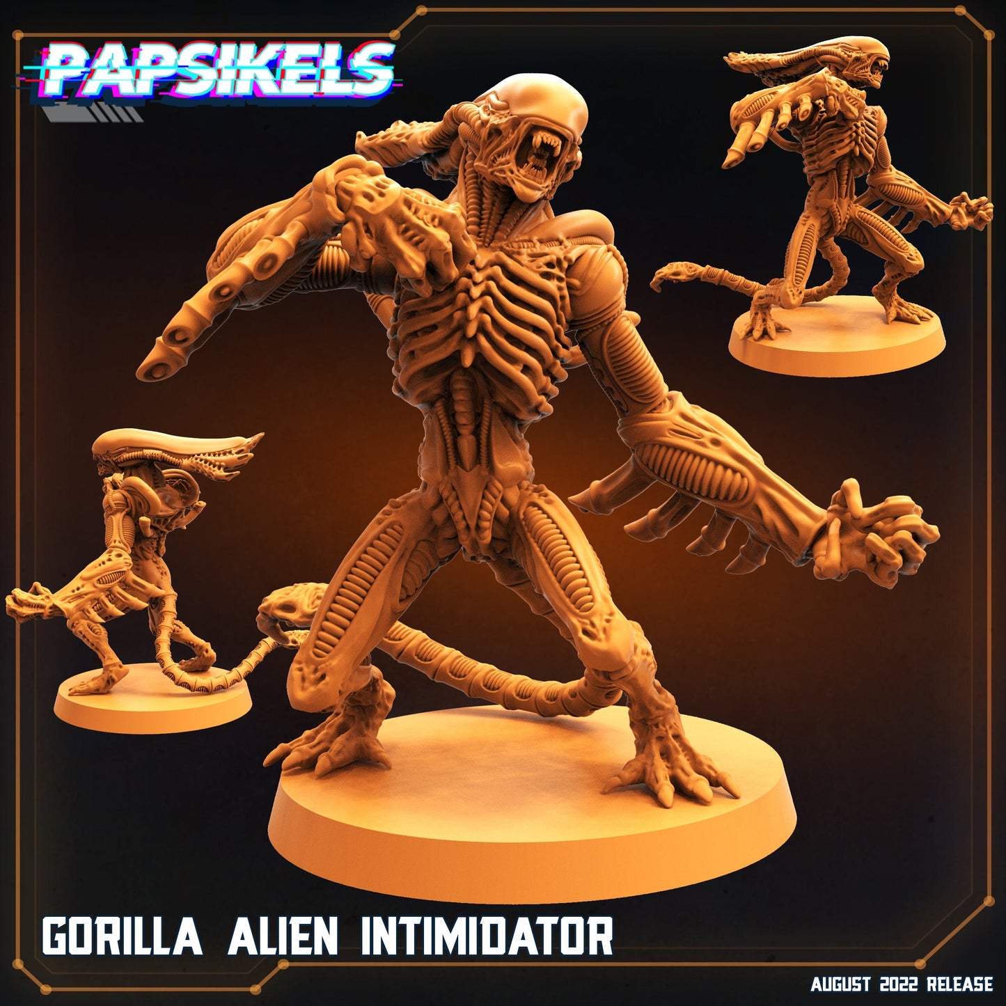 Gorilla Alien Intimidator, Papsikels, resin model