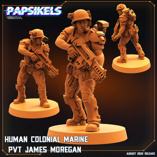 Colonial Marine PVT James Moregan, Papsikels, resin model