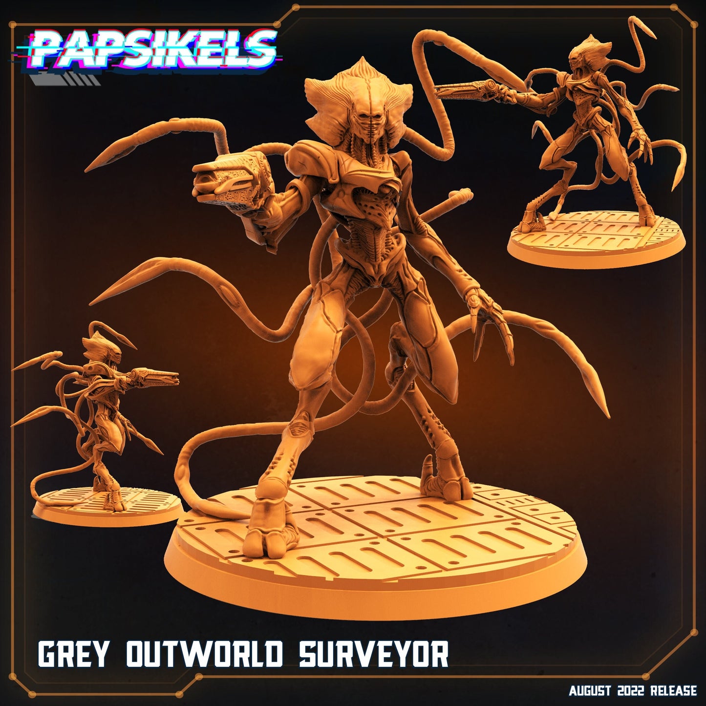 Grey Outworld Surveyor, Papsikels, resin model