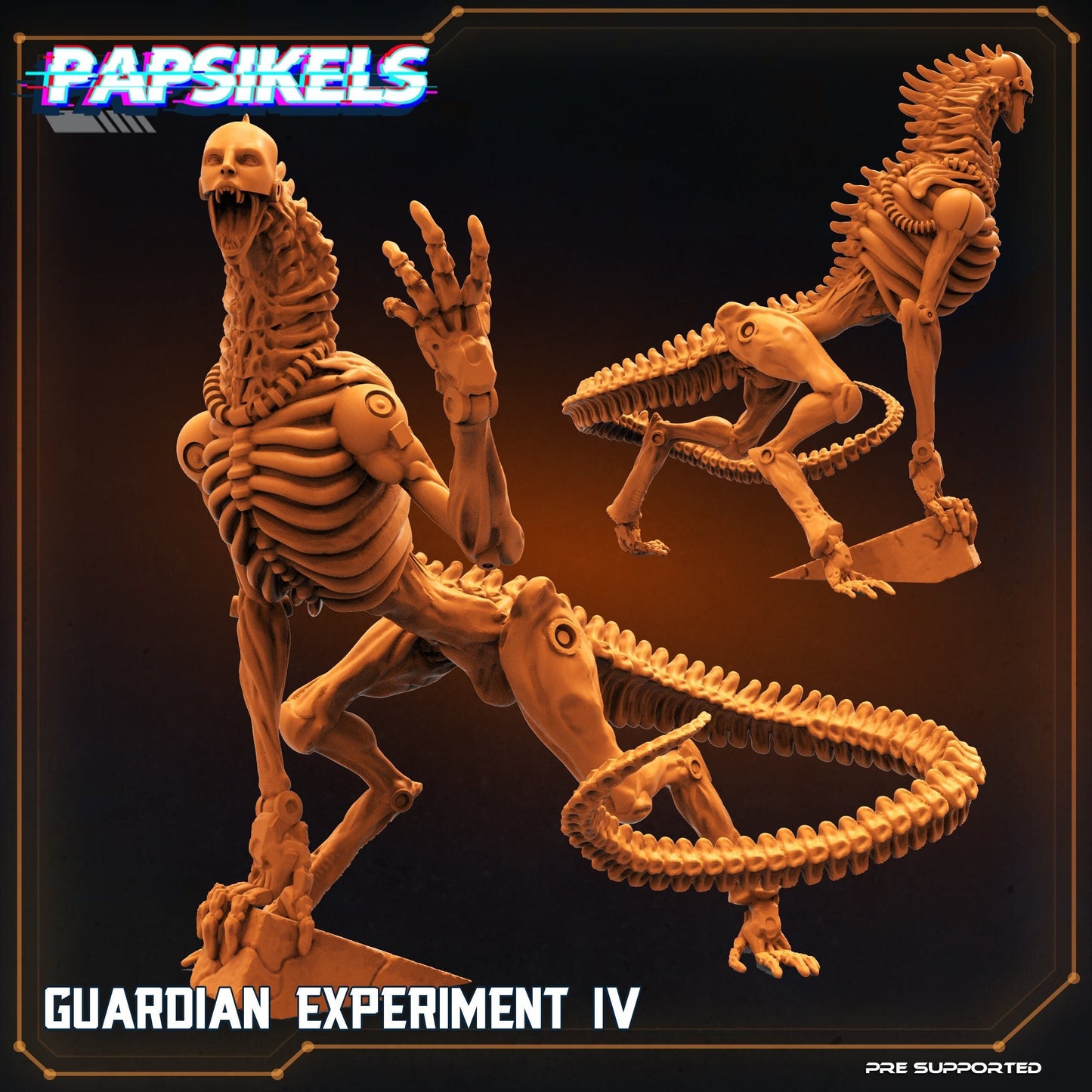 Guardian Experiment 4, Papsikels, resin model