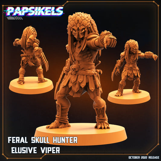 Feral Skull Hunter Elusive Viper , Papsikels, resin model