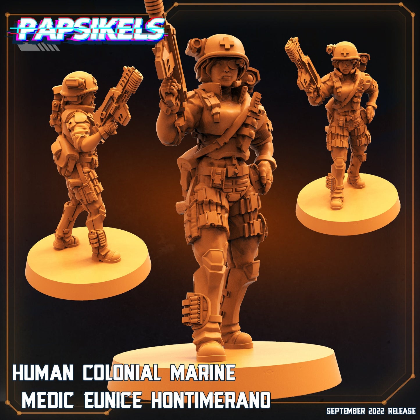 Human Colonial Marine Medic Eunice Hontimerano, Papsikels, resin model