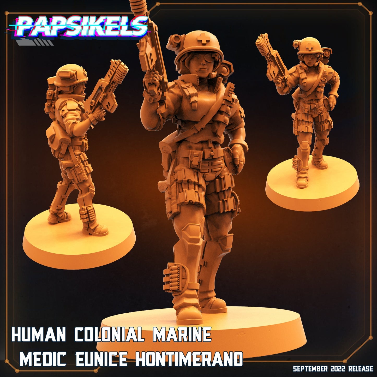Human Colonial Marine Medic Eunice Hontimerano, Papsikels