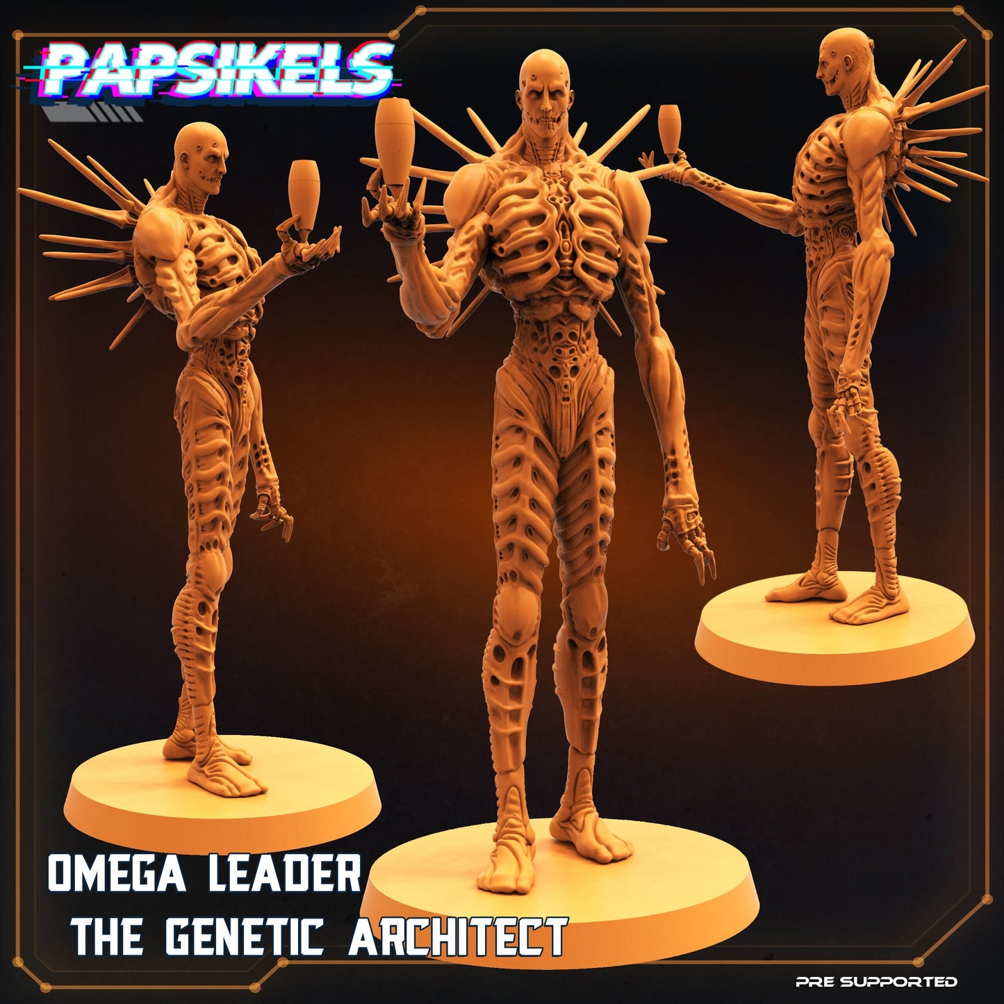 Omega Leader The Genetic Architect, huge 82mm tall, Papsikels , from