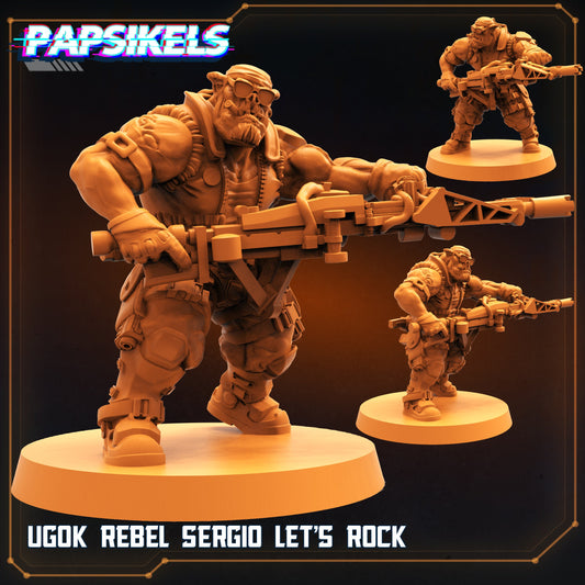 Ugok Rebel Sergio Lets Rock, Papsikels ,  resin model