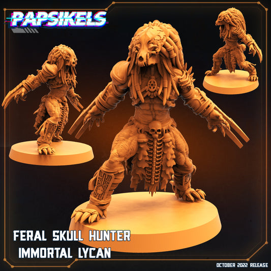 Feral Skull Hunter Immortal Lican, Papsikels, resin model