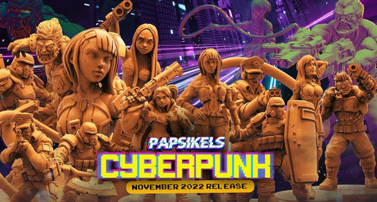 Cyberpunks Edge runners FULL November 22 pack, Papsikels, resin model