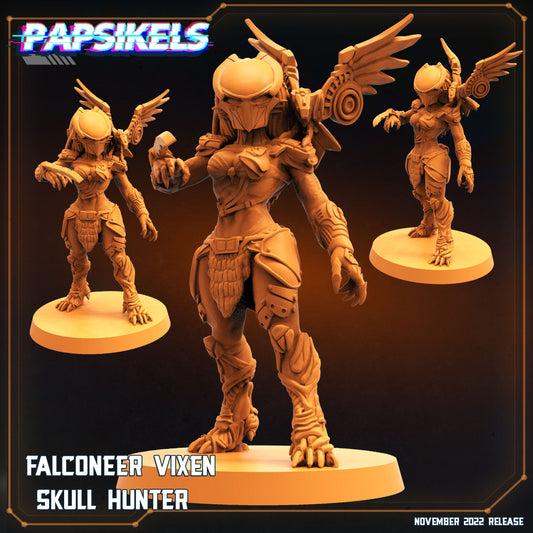 Falconeer Vixen Skull Hunter , Papsikels, resin model