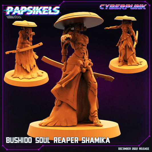 Cyberpunks Edge runners Bushido Soul Reaper Shamika, Papsikels, resin model