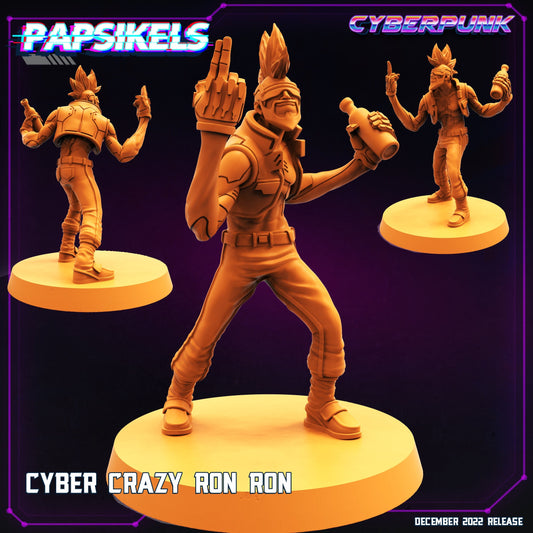 Cyberpunks Edge runners, Cyber Crazy Ronron, Papsikels, resin model