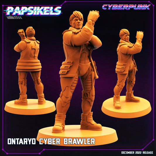 Cyberpunks Edge runners, Ontaryo Cyber Brawler, Papsikels, resin model