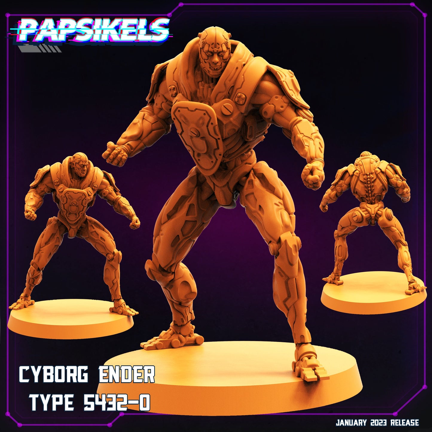 Cyber punk, Cyborg Ender Type 5432-0, Papsikels, resin model