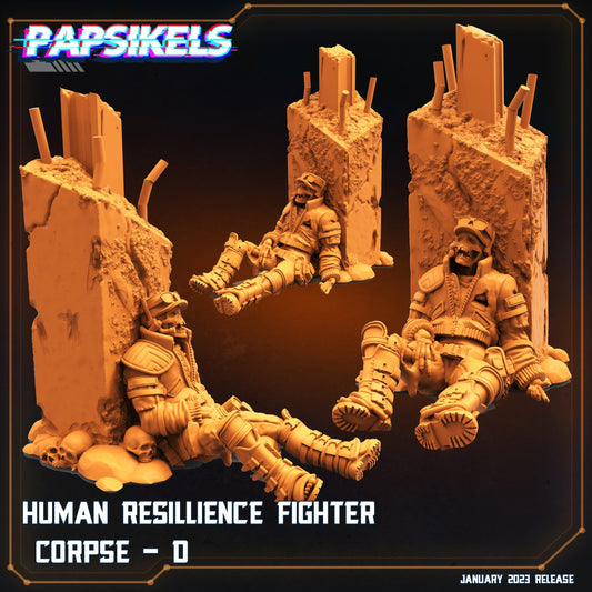 Human resilience Fighter Corpse D, Papsikels, resin model