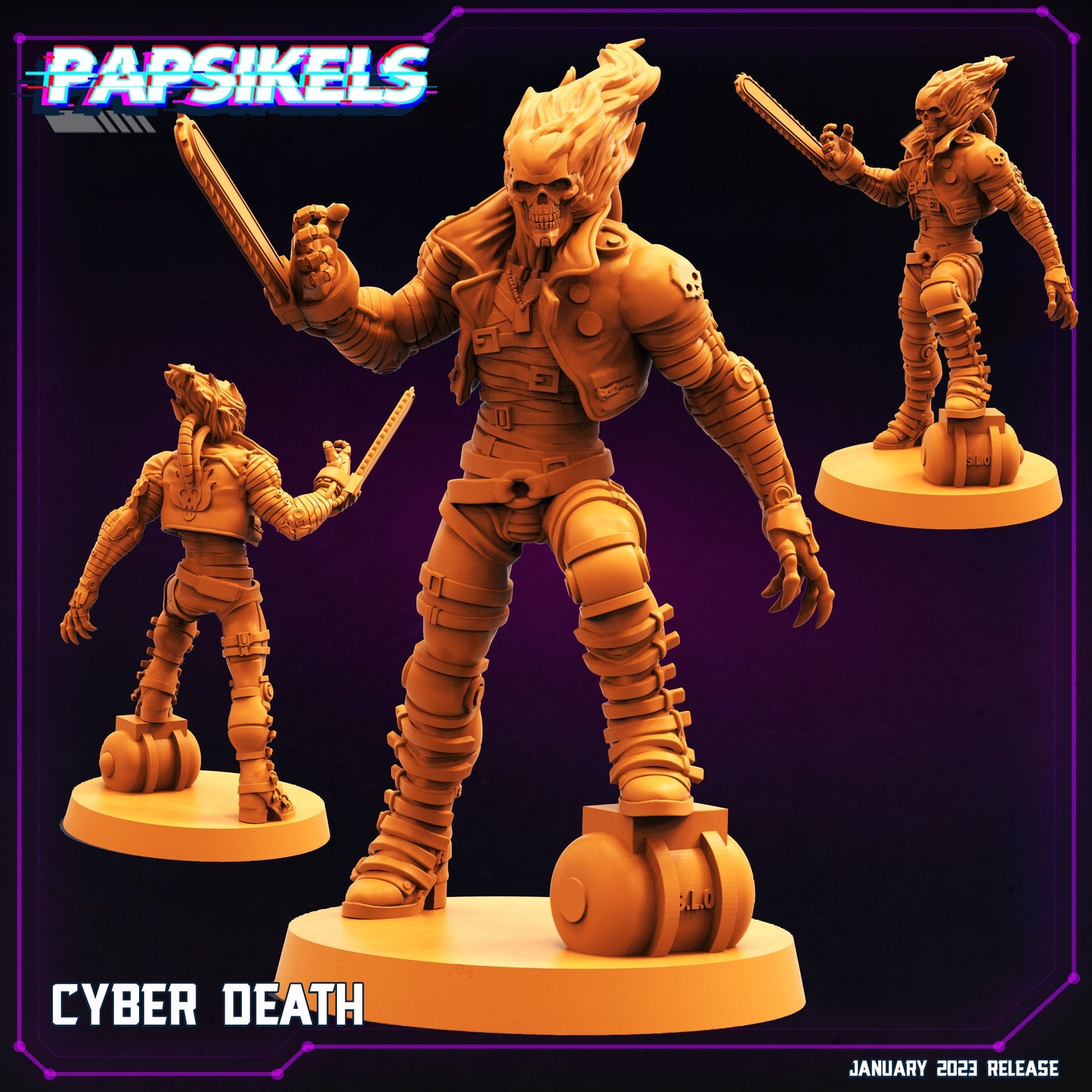 Cyber punk, Cyber Death Rider, Papsikels, resin model