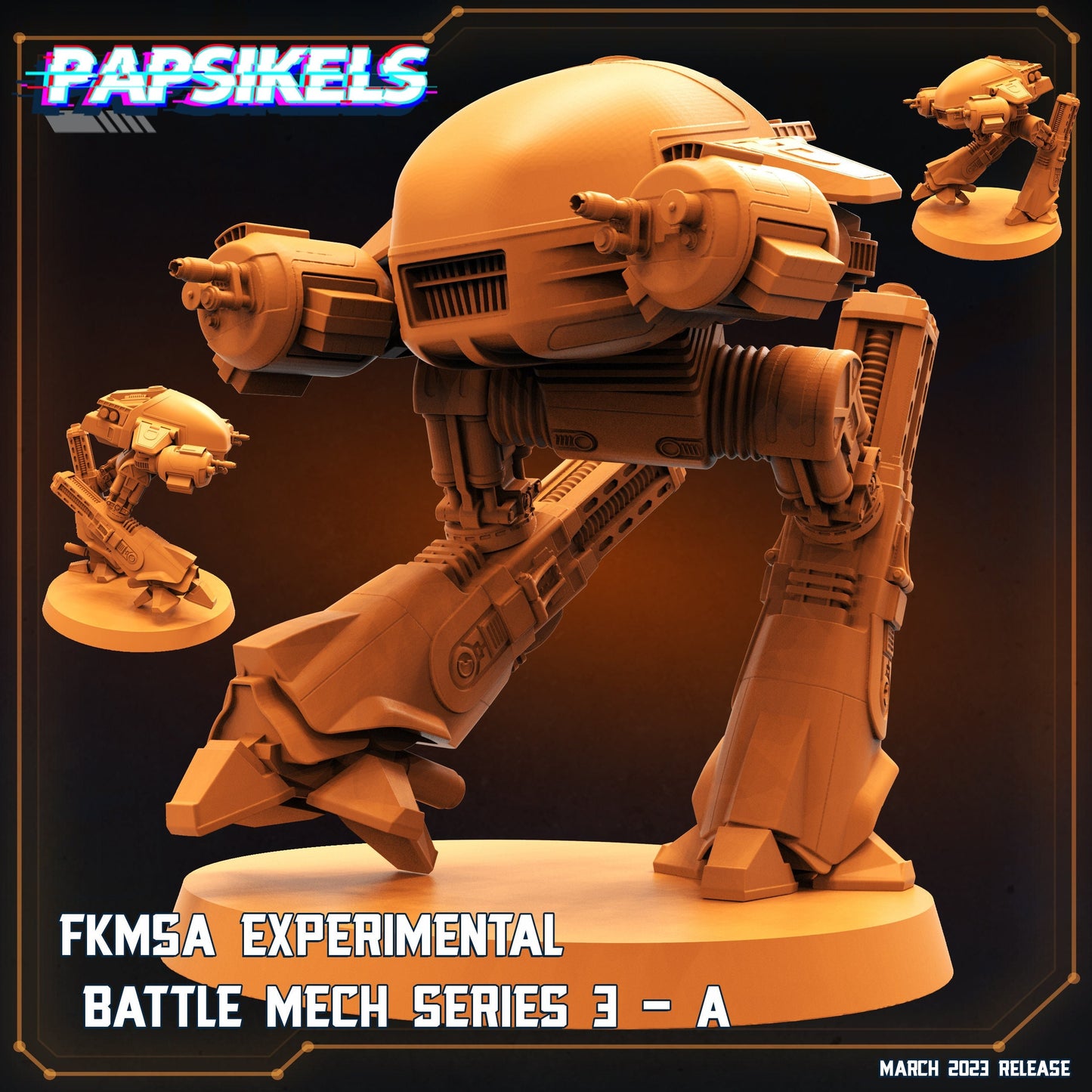 Corpocops Fkmsa Experimental Battle Mech Series 3 A, Papsikels