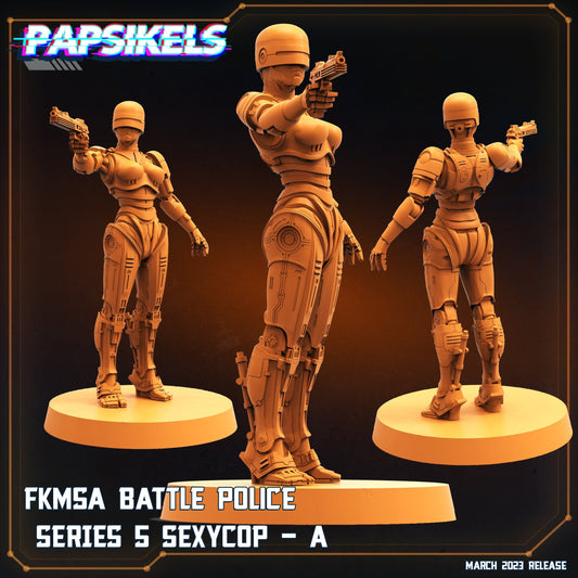 Corpocops Fkmsa Battle Police Series 5 Female cop A, Papsikels