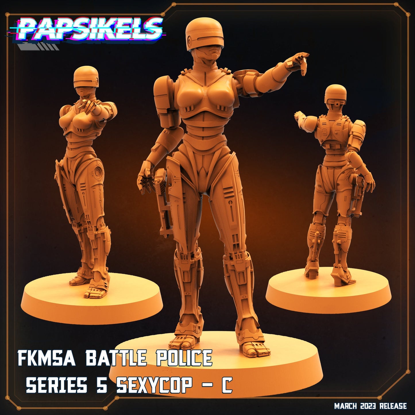 Corpocops Fkmsa Battle Police Series 5 Female cop C, Papsikels