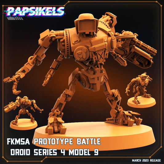 Corpocops Fkmsa Prototype Battle Droid Series 4 model 9, Papsikels