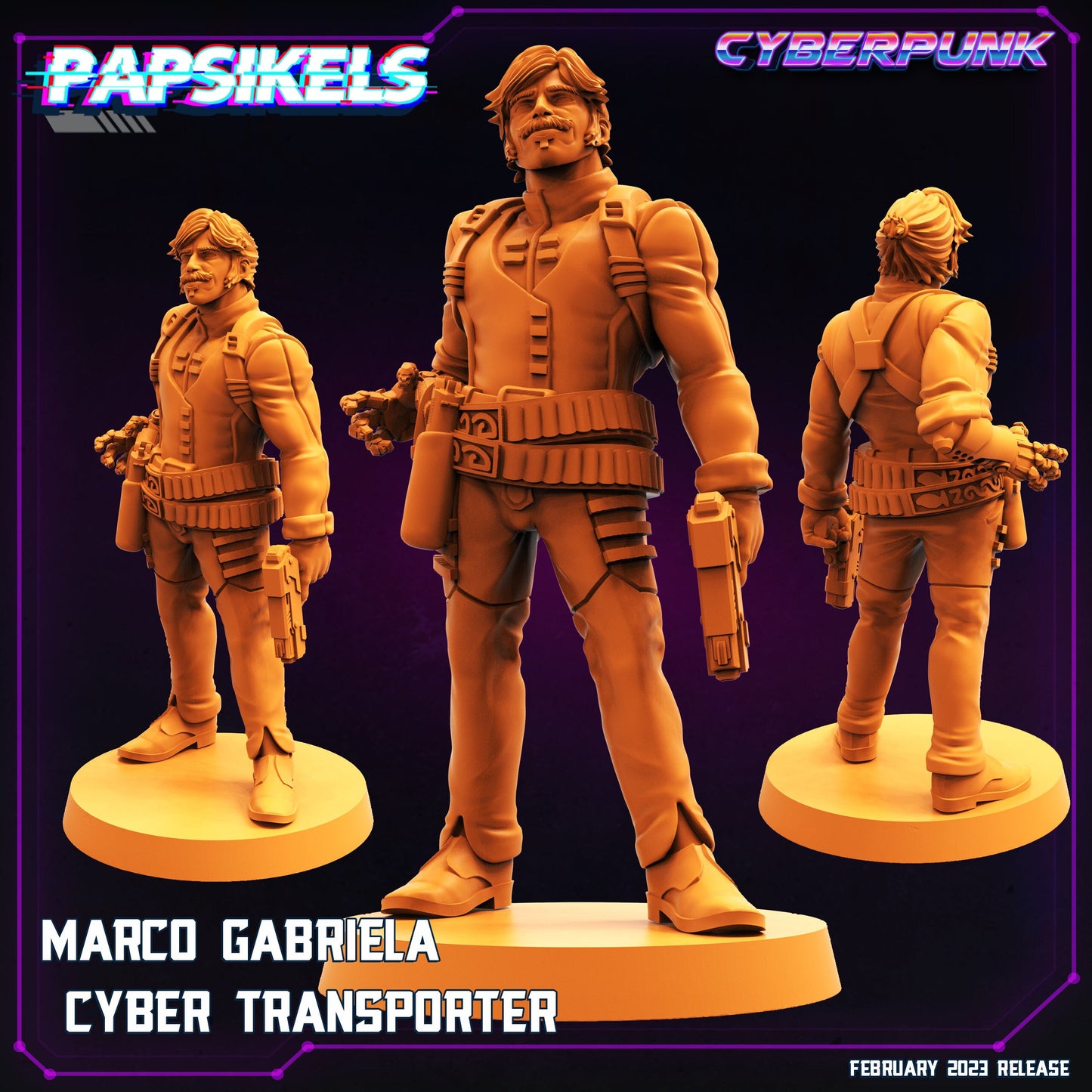 Cyberpunks Marco Gabriela Cyber Transporter, Papsikels