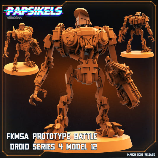 Corpocops Fkmsa Prototype Battle Droid Series 4 model 12, Papsikels