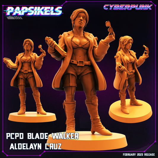 Cyberpunks PCPD Blade Walker Aldelayn Cruz, Papsikels