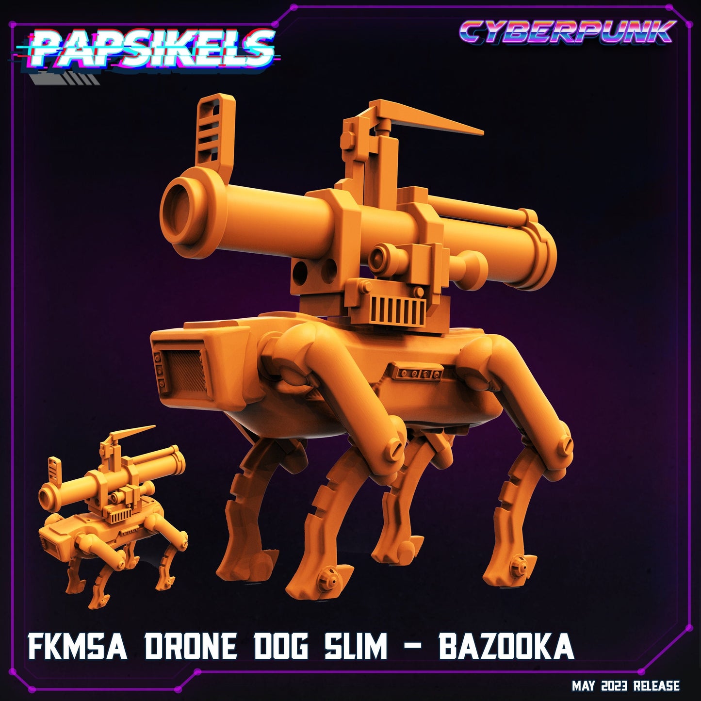 Cyberpunk, Fkmsa Drone Dog Slim Bazooka, Papsikels