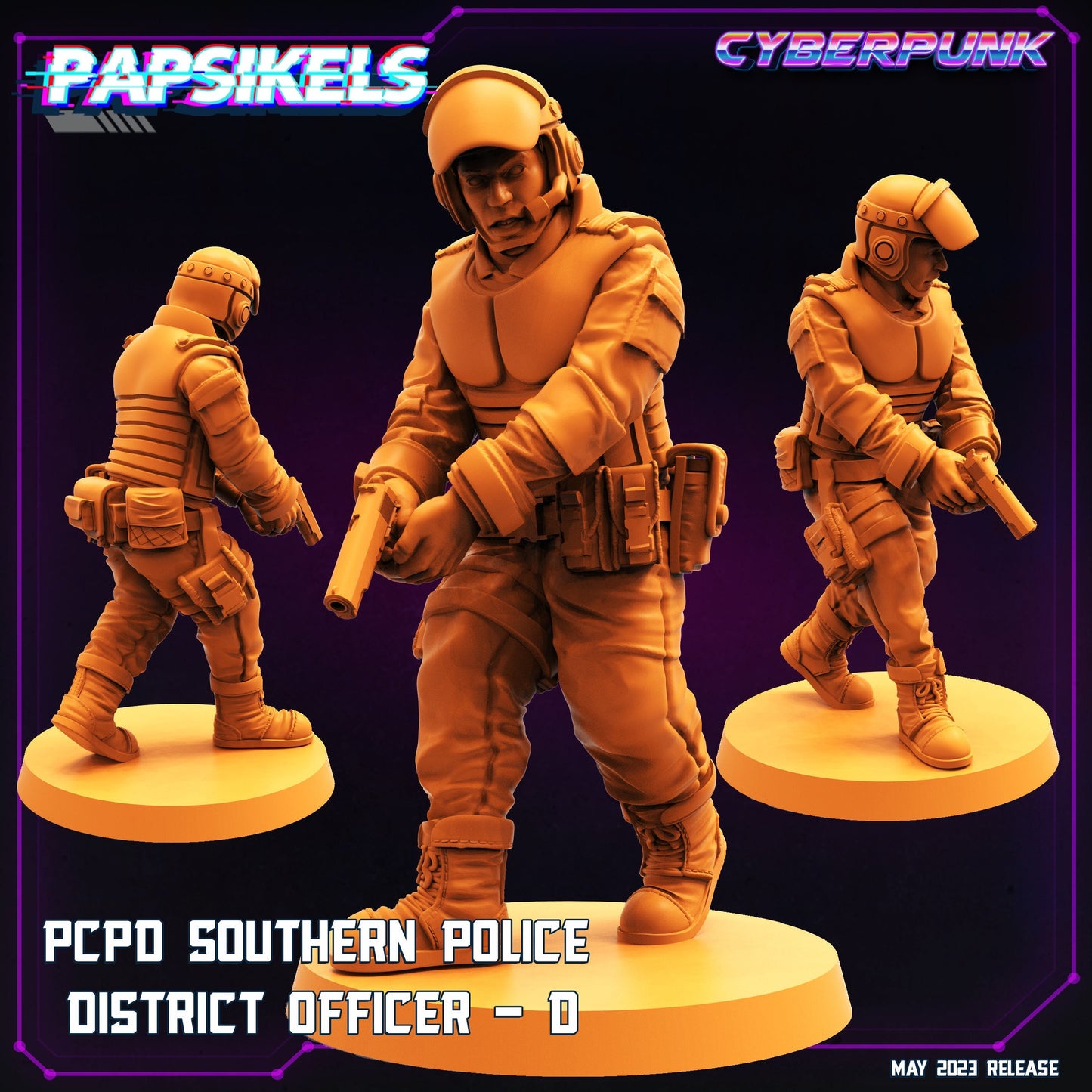 Cyberpunk, PCPD Southern Police District Officer D, Papsikels