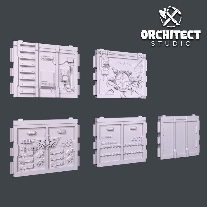 Orchitect Studios, Sci-fi skirmish terrain, Painters small set.