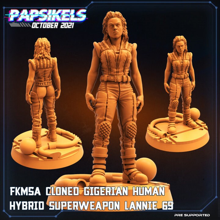 Fkmsa Cloned Gigerian Human Hybrid Superweapon Lannie 69 (Aliens, Ripley), Papsikels