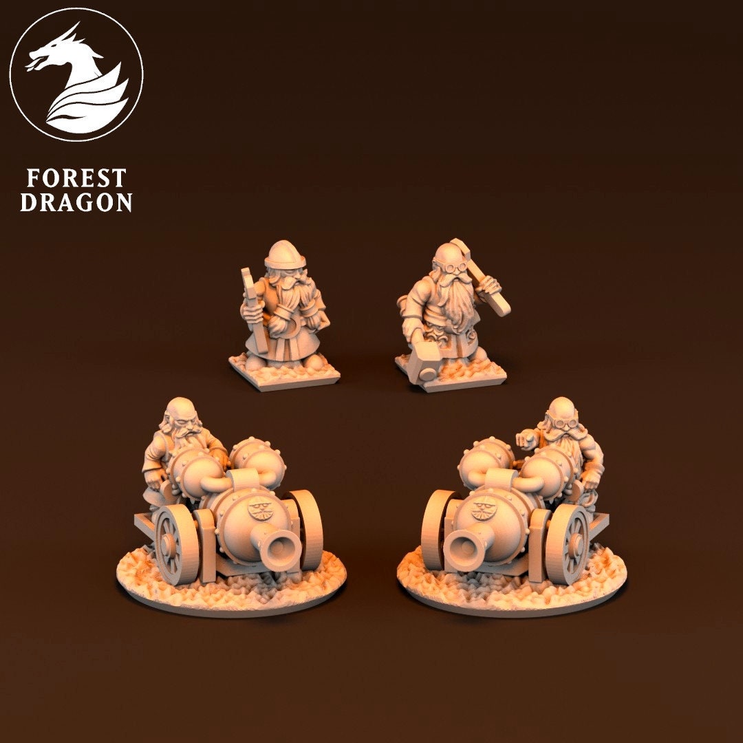 10mm , Dwarf Berserkers, May'23 full set, Forest Dragon